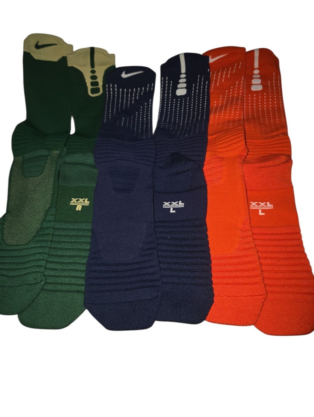 3 Pair Nike Elite Versatility. All New Without Tags XXL. Never Worn.